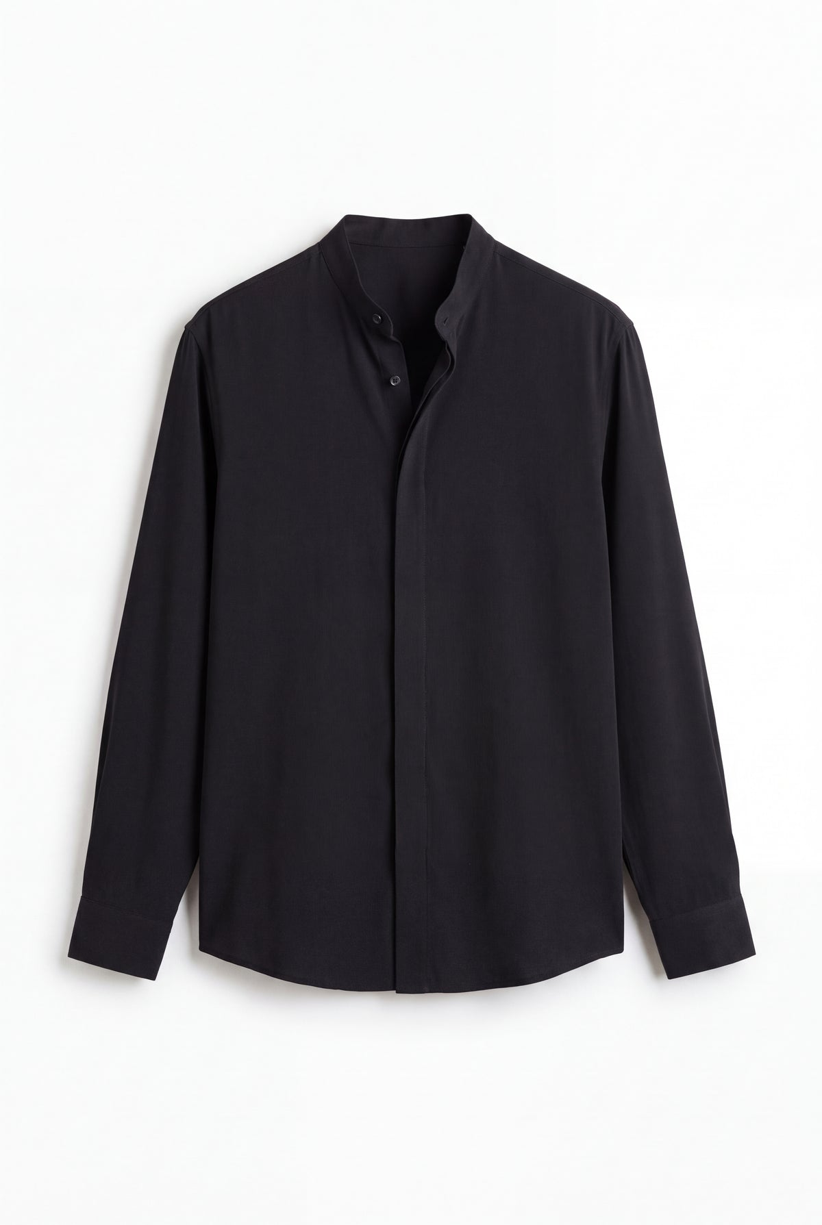 men's ban collar f.s shirt