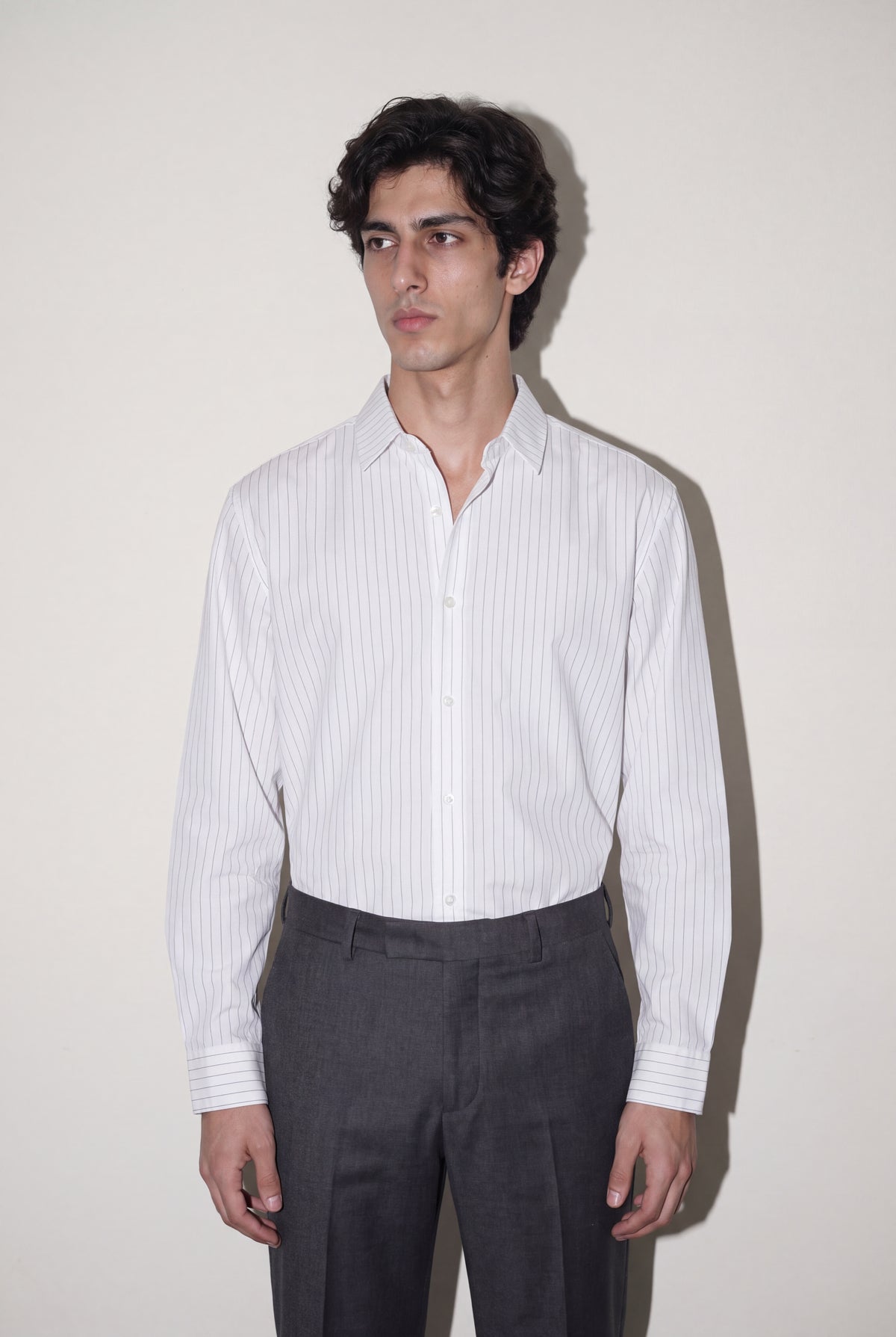 Men's Pin Stripe Collar Shirt