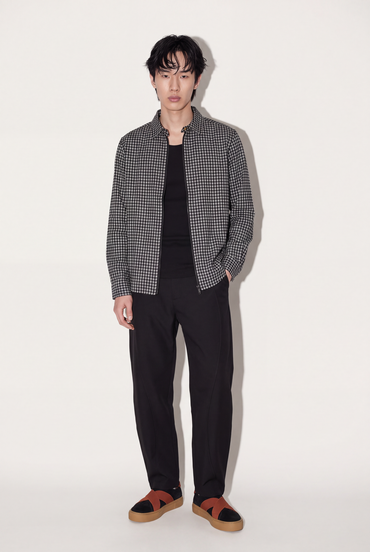 Men's checkered shirt