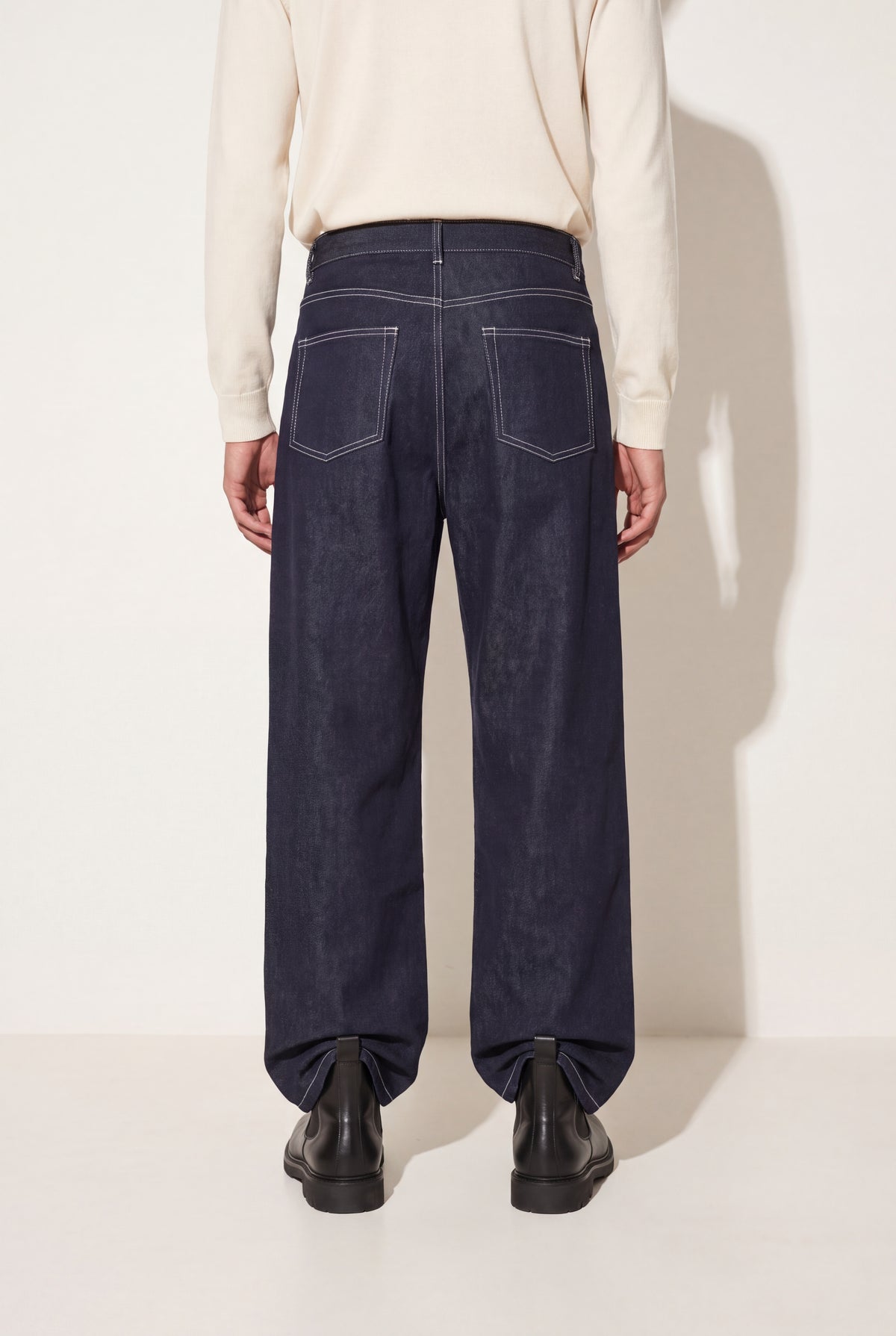 men's contrast stitch jeans