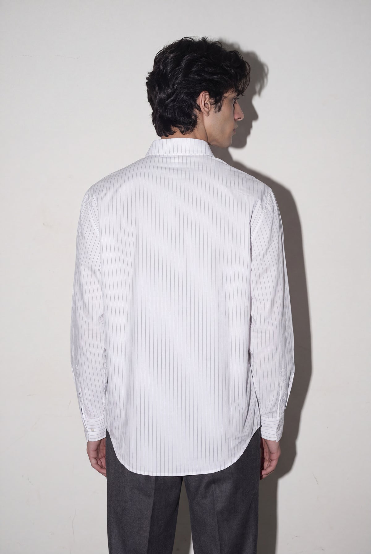 Men's Pin Stripe Collar Shirt
