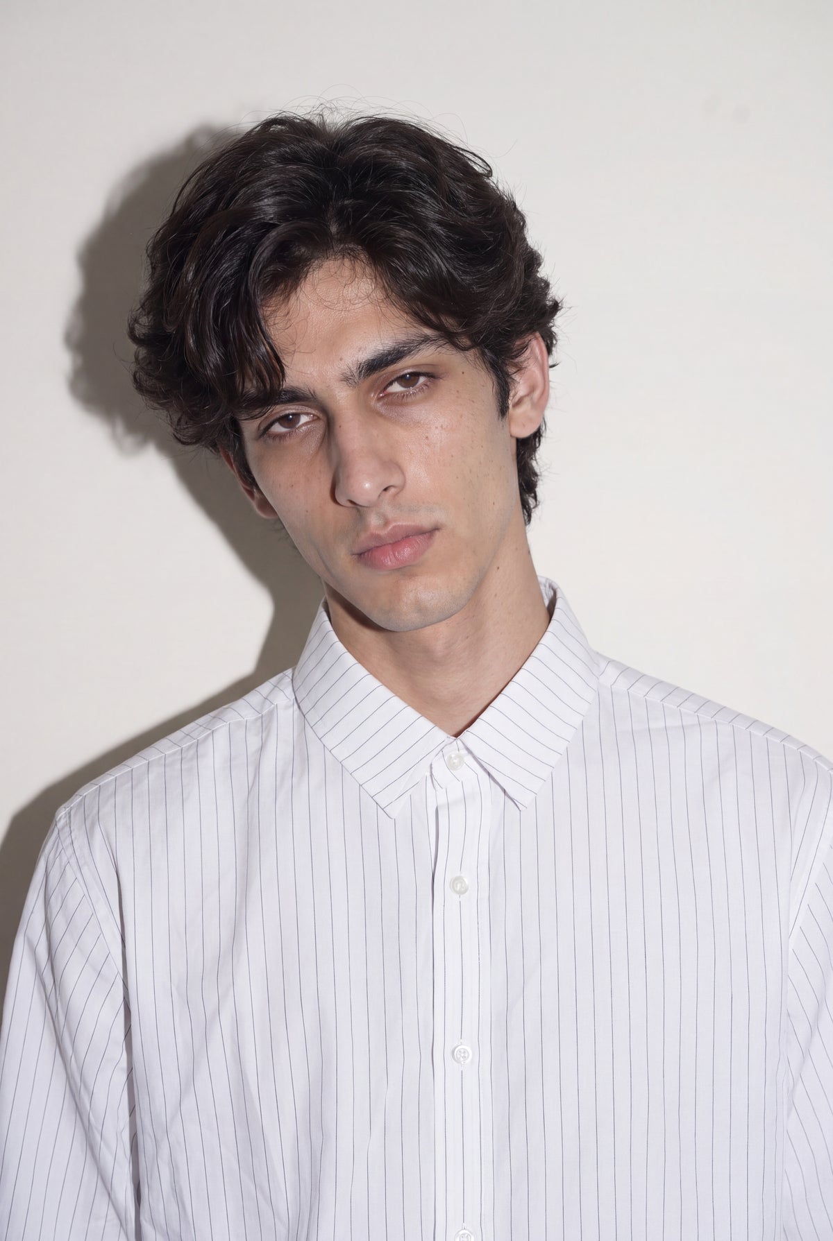 Men's Pin Stripe Collar Shirt