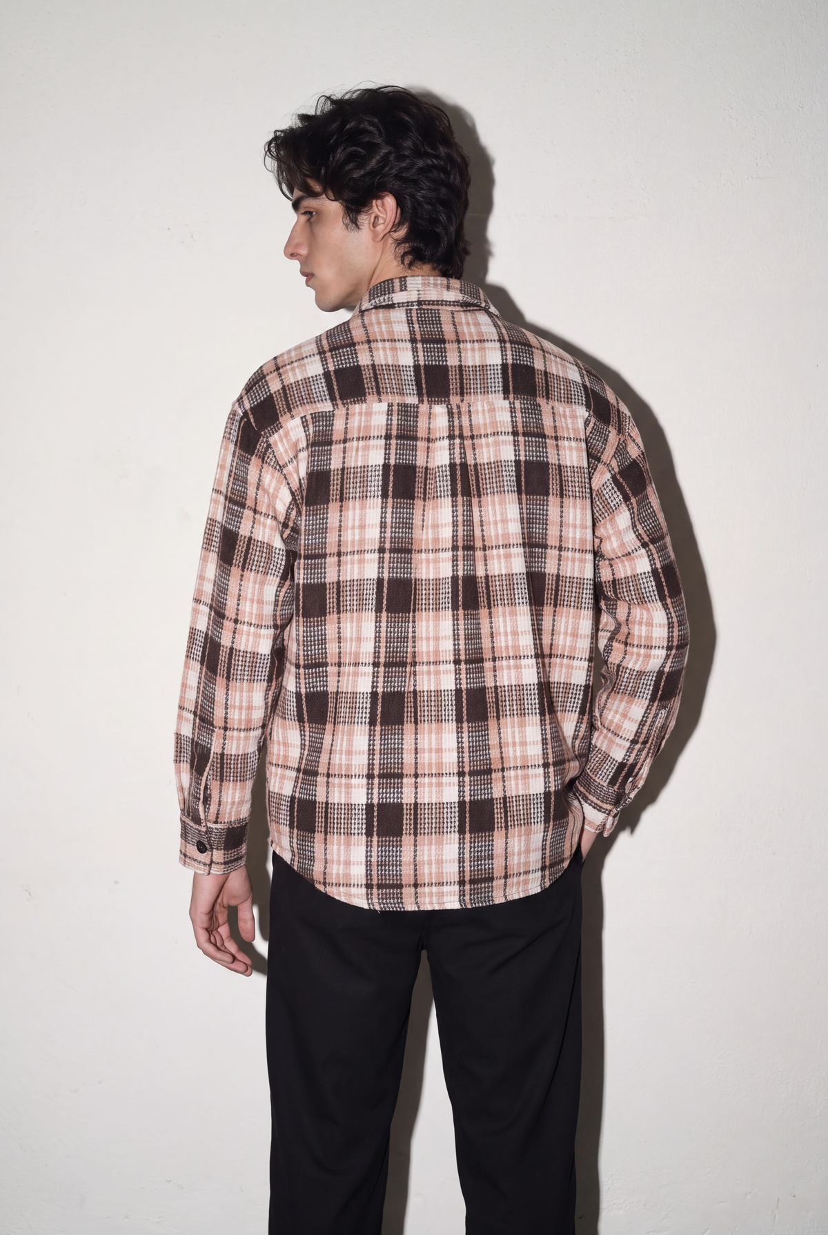 Men's Over-Size Plaid Shirt